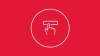 Red graphic icon symbolising booking IELTS online with the British Council in Vietnam.